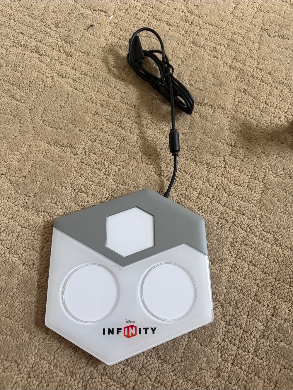 Disney Infinity Hex Base Game Platform in White and Gray